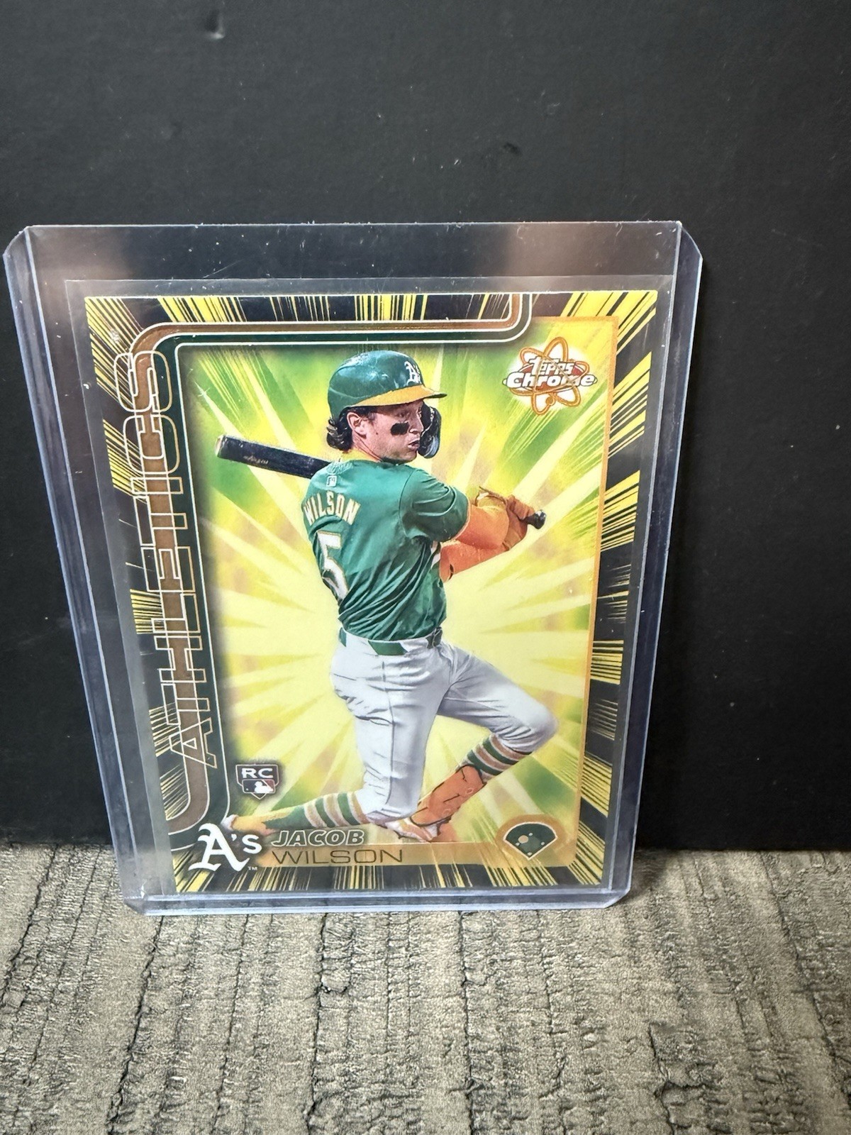 2025 Topps Chrome Radiating Rookies Jacob Wilson #RR-6 RC Athletics A's Case hit