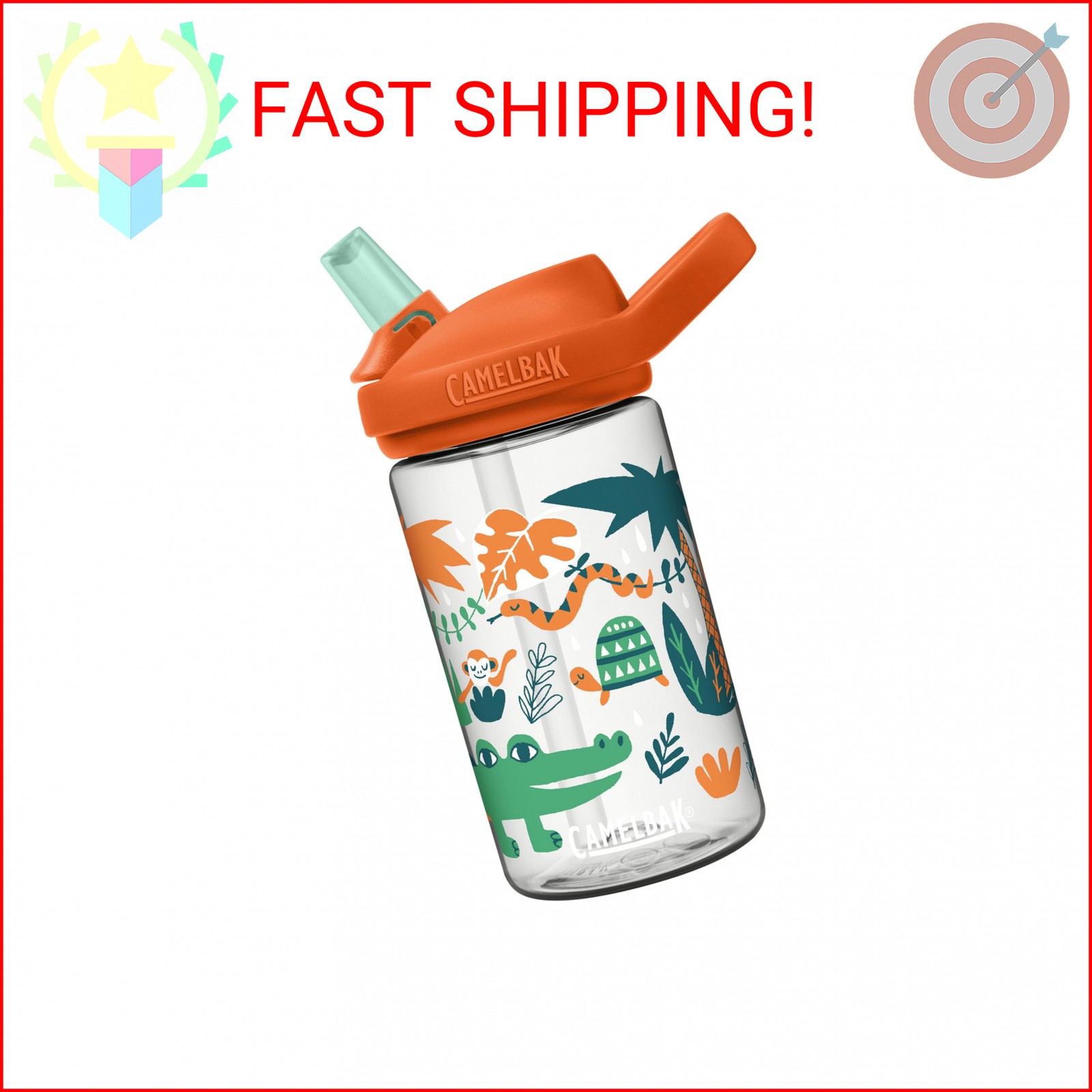 CamelBak Eddy+ Kids Bite Valve Straw Tritan Renew Water Bott