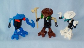 2002 Lego Bionicle BOHROK VA (8550-8555) set of 6 with Krana - Weapons - Poster