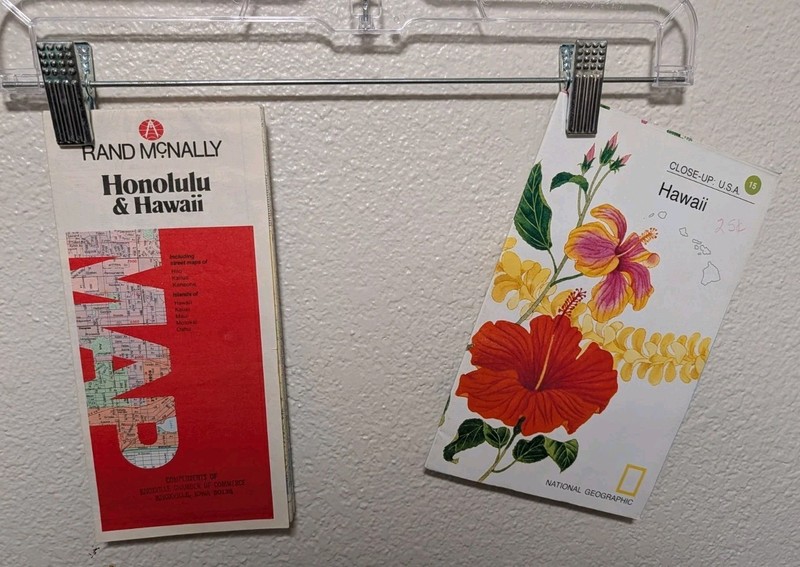 2 Vintage Maps Of Hawaii Rand McNally 