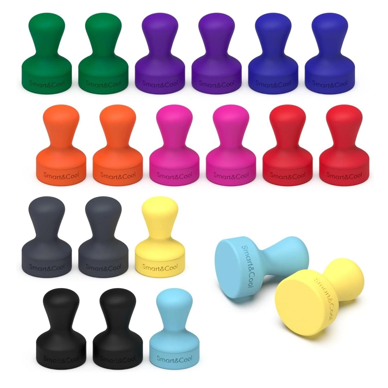 SMART&COOL 20pcs Small Fridge Small, Orange,blue,green,grey,rose,purple
