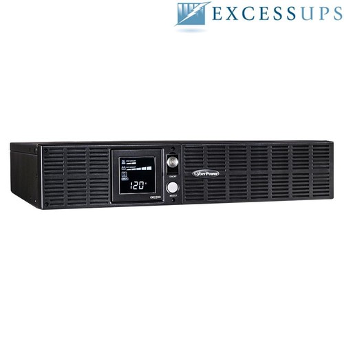CyberPower Smart App LCD UPS 2200VA 1320W RM 2U 120V OR2200LCDRT2U - Refurbished