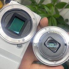 Sony Alpha A5000 20.1MP Mirrorless Camera W/ 16-50mm Lens Wi-Fi White Tested