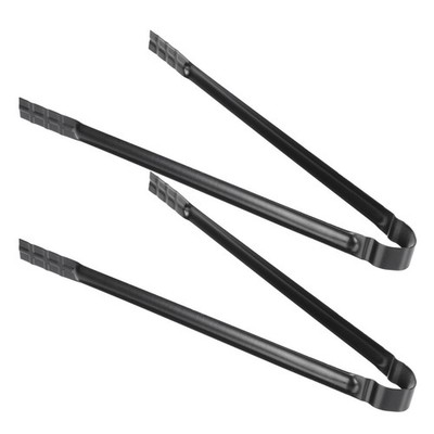 2 Stück Eisen Holzkohle Clip Carbon Klemmzange Metall Grillzubehör Schwarz