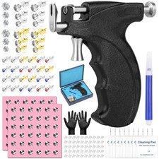 Professional Ear Piercing Gun, Reusable Machine with Dark Black