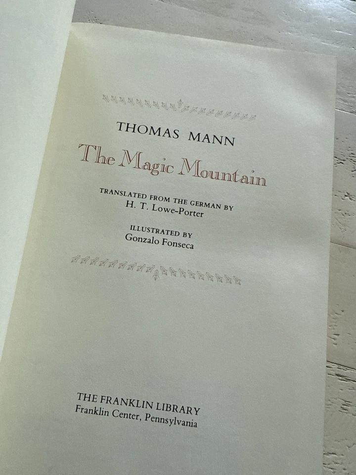 Franklin Library The Magic Mountain Thomas Mann 1981 Leather Bound Illustrated — 第 4/4 张图片