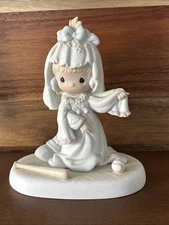 Precious Moments #520799 "SOMEDAY MY LOVE" Girl w/Baseball Bat/Bridal Gown 