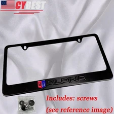 3D Matte Black For BMW All Models License Plate Frame Apina Badge B4 B5 B6 B7 B8