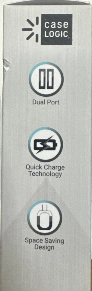 Bloque de carga de pared Case Logic 2.4A Dual-USB (gris suave) envío gratuito Foto 2 de 4