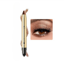 Cream Eyeshadow Stick Eye Brightener Stick, Waterproof Glitter 03 Milk Tea Brown