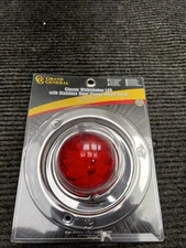 Classic Watermelon Light Red LED / Red Lens Flange Bezel Mount 4-3/8" 81912