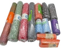 Deco Mesh Various Sizes  Colors  Brands Lot Of 12 NEW