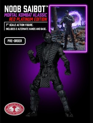 Mcfarlane Toys Mortal Kombat Klassic Noob Saibot Red Platinum new in box in hand