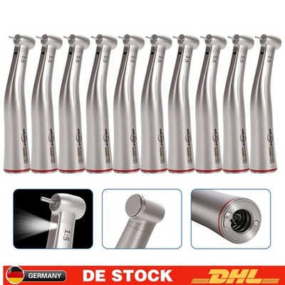 10pcs 1:5 Winkelstück Rot Licht Wasser Dental Fiber Optic Handstück Fit NSK