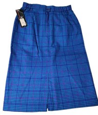    NWT Vintage 70's 80's Koret Plaid Skirt Womens Size 14 28x29
