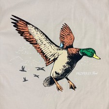 Properly Tied Boys M 10 12 Duck Long Sleeve Graphic Pocket T-Shirt
