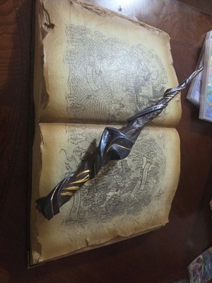 Harry Potter Hogwarts Legacy Deluxe Edition with Floating Wand and Book.