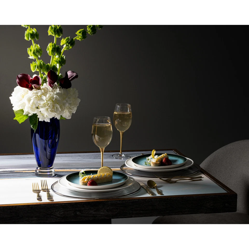 Regalos majestuosos hechos a mano vidrio europeo azul cobalto patas Foto 4 de 4