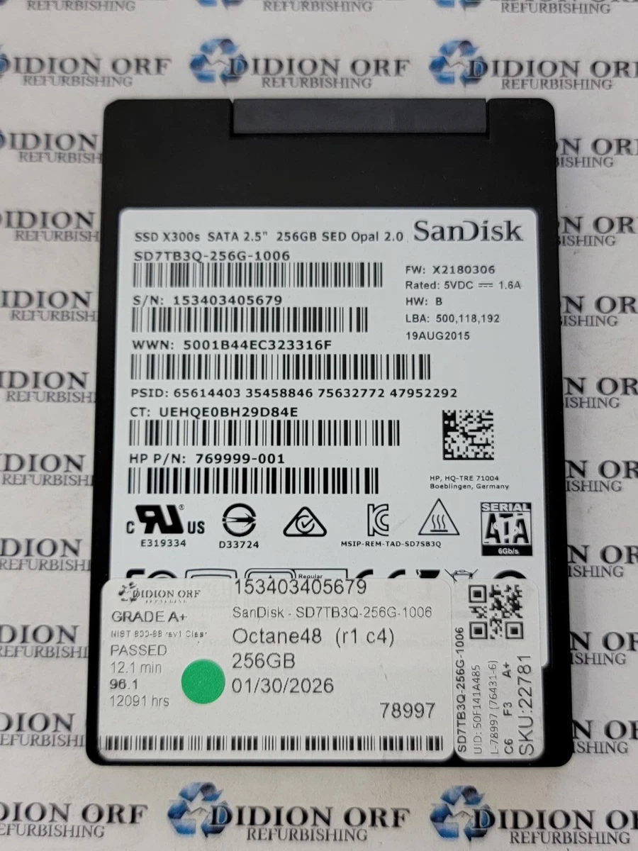 SanDisk 256 GB Internal Hard Disk Drives for sale | eBay