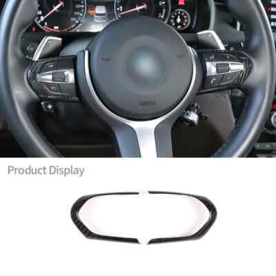 Real Carbon Fiber Steering Wheel Trim for BMW F20 F22 F21 F30 F32  F06 F12 F13 