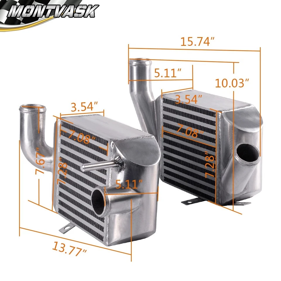 Intercooler turbo delantero biturbo apto para Audi S4 B5 S4 RS4 Allroad A6 C5 2.7T Foto 2 de 4