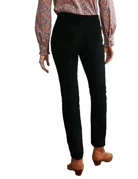 Boden Women Corduroys Pants Jeans Black Skinny Size UK 12 R US 8 R Medium NEW - Image 3 of 4