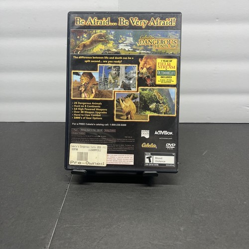 Cabela's Dangerous Hunts 2009 PlayStation 2 (PS2) Game Activision T-Teen - Picture 3 of 8