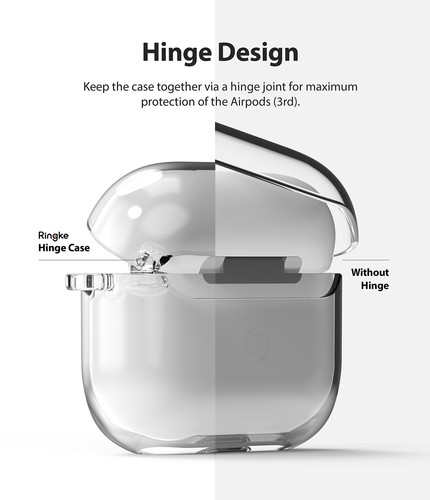Funda para Apple AirPods 3 (3ª generación) | Ringke [bisagra] cubierta transparente con mosquetón - Imagen 6 de 13