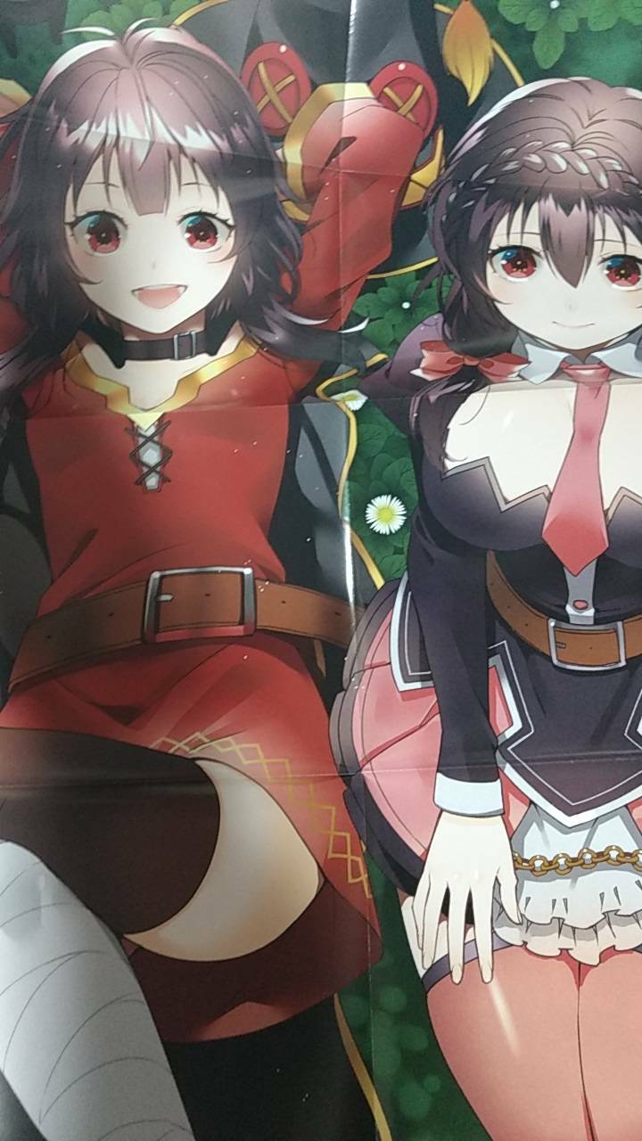 konosuba bakuen three posters megumin tsunako mda starou sazanami misa z1 |  eBay