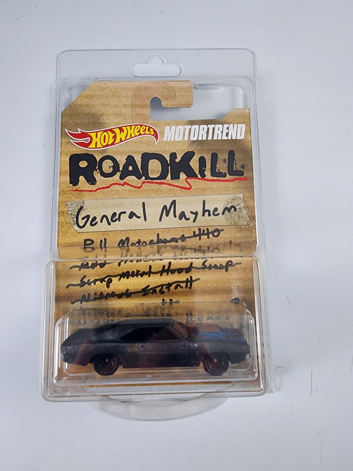 Hot Wheels Roadkill 68 Dodge Charger General Mayhem With Protective