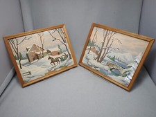 Vintage PAINT BY NUMBERS Rural Farm Scenes