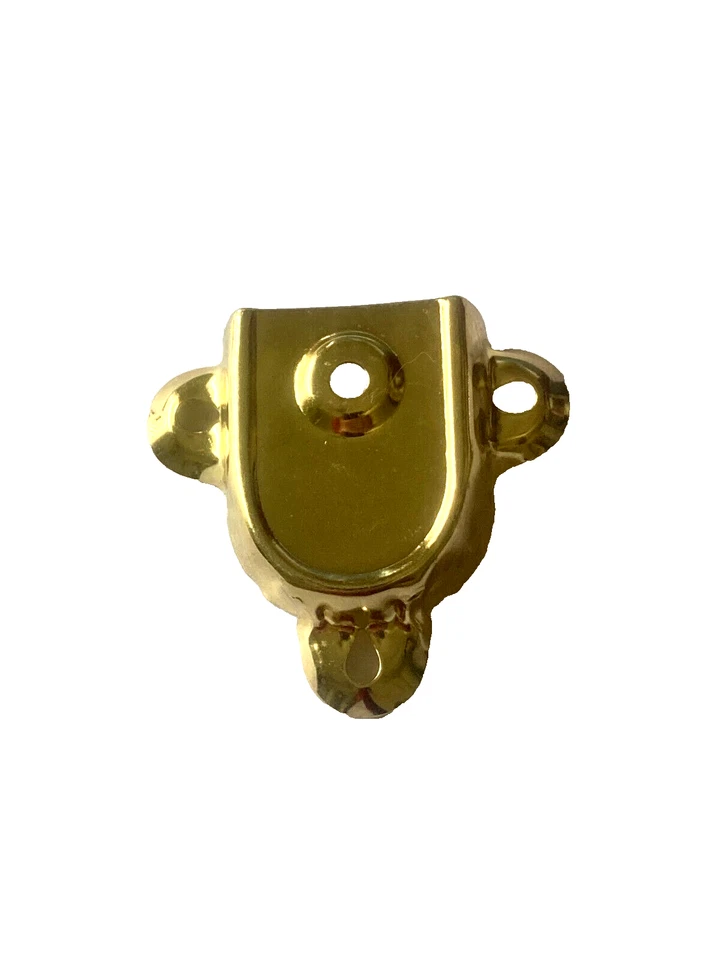 Trunk Handle Loop For Camel Back Steamer Brass  Plated Pair - Image 4 of 4