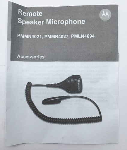 Motorola PMMN4021-A Remote Speaker Mic with 3.5mm earjack Microphone Loudspeaker - Picture 3 of 4