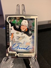 Isac Lundestrom 2018-19 O-Pee-Chee Platinum Rookie Auto # R-IL - Anaheim Ducks