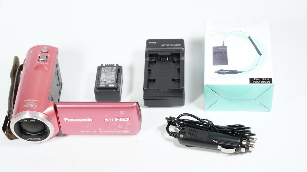 Panasonic HC-V520M ピンク 純正ポーチ付き 【公式通販】