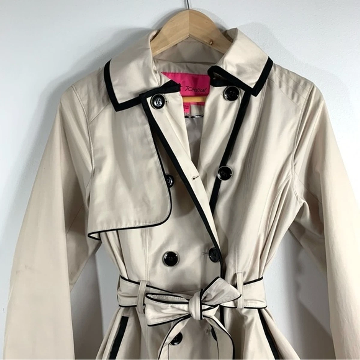 Betsey Johnson Corset Back Trench Coat eBay