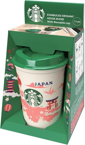 Starbucks Origami con Tazza Riutilizzabile Esclusiva Giappone - Foto 1 di 3