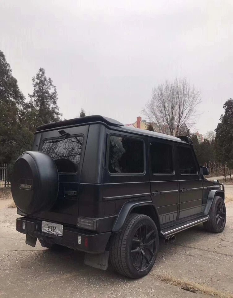 Alerón trasero de fibra de carbono real W463 apto para vagón Clase G G500 G550 G63 Foto 3 de 4