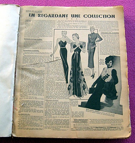 Le Petit Echo de la Mode. Assemblage de l'année 1938 presque complète. - Foto 2 di 5