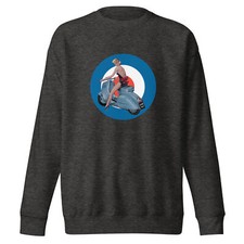 Scooter Niña Unisex Premium Sudadera Retro Mods Scooter Pin-up Ska Scooters
