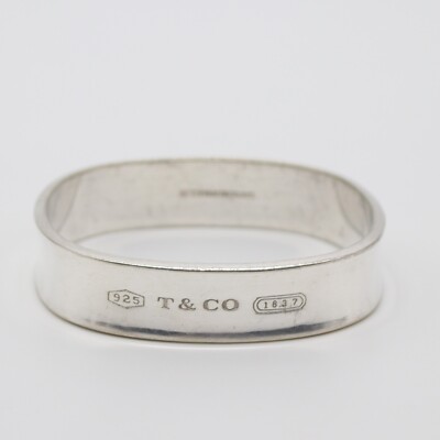 Tiffany & Co. 1837 bangle bracelet Square 925 Silver 51g | eBay