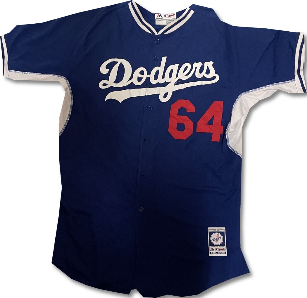 未使用 Los Angeles Dodgers Baseball Jersey Men's #76 Alex Freeland Los Angeles Dodgers Gray Limited
