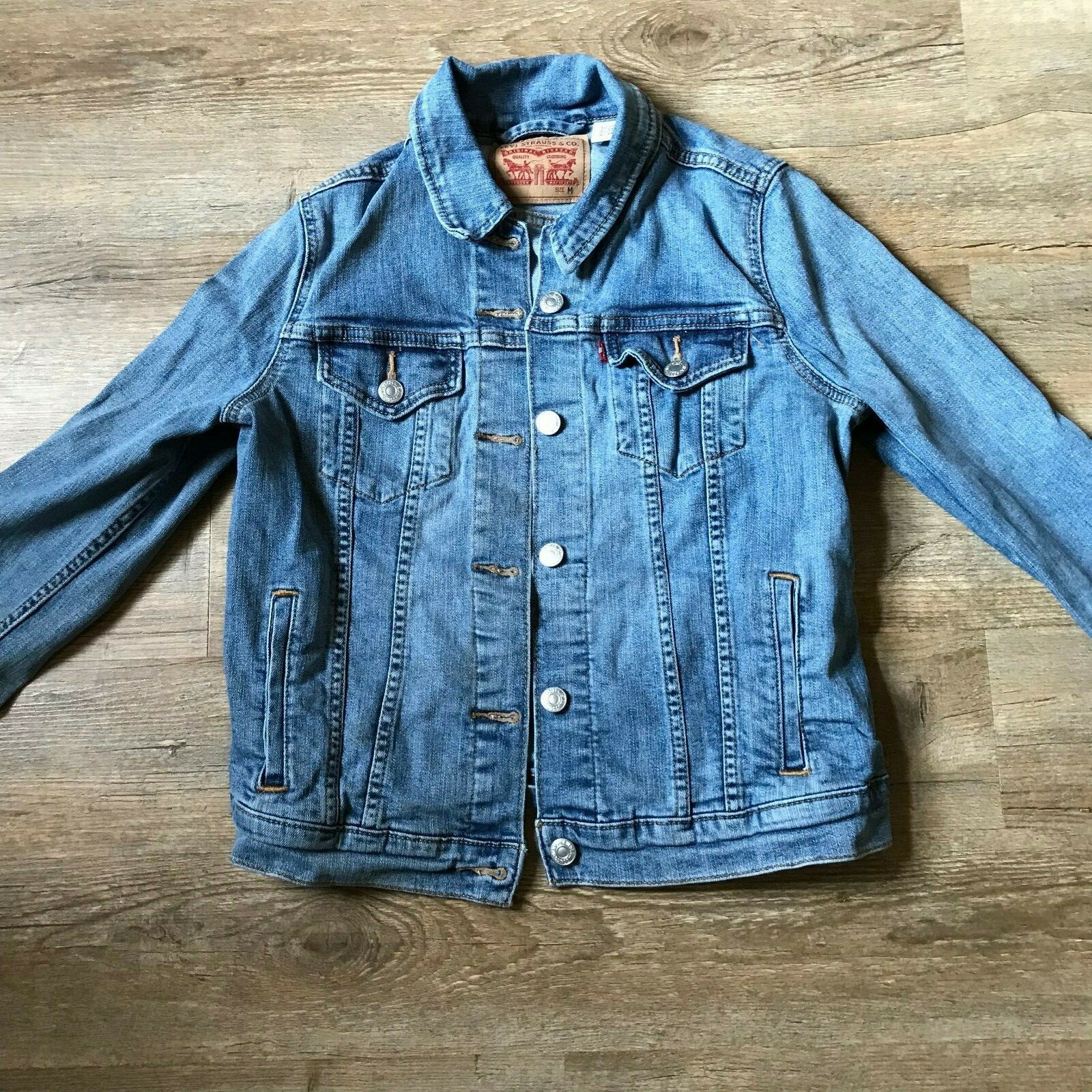 Levi Strauss & Co Original Riveted Blue Denim Jacket … Gem