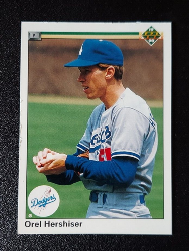 1990 Upper Deck Baseball Orel Hershiser #256 89 Los Angeles Dodgers NEAR MINT - Picture 4 of 4