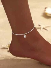 Anklet Ankle Bracelet Chain Jewelry For Women Rhinestone Foot Pendant