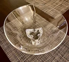 Steuben Crystal Art Glass Trillium Bowl by Donald Pollard 10" Diameter x 4.3"