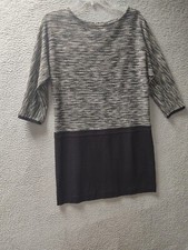 Loft Dress Womens Size 8 Petite Black White Career Business