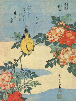 87347 JAPANESE BIRD FLOWERS FLORAL Decor Wall Print Poster | eBay