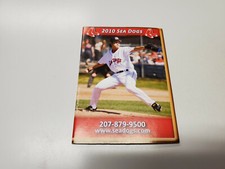 Calendario de bolsillo de béisbol menor RS20 Portland Sea Dogs 2010 - Jarra de Coca Cola