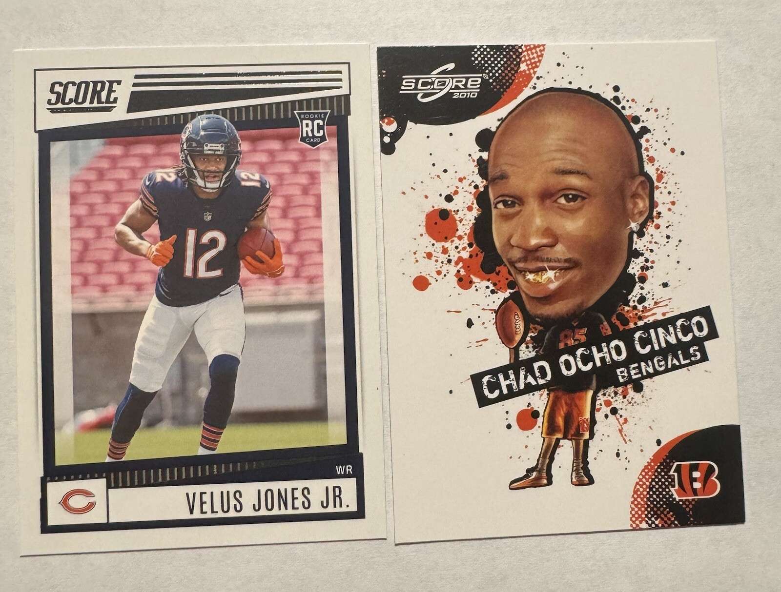 2022 Score - Rookies #395 Velus Jones Jr. (RC) Chad Ocho Cinco 9